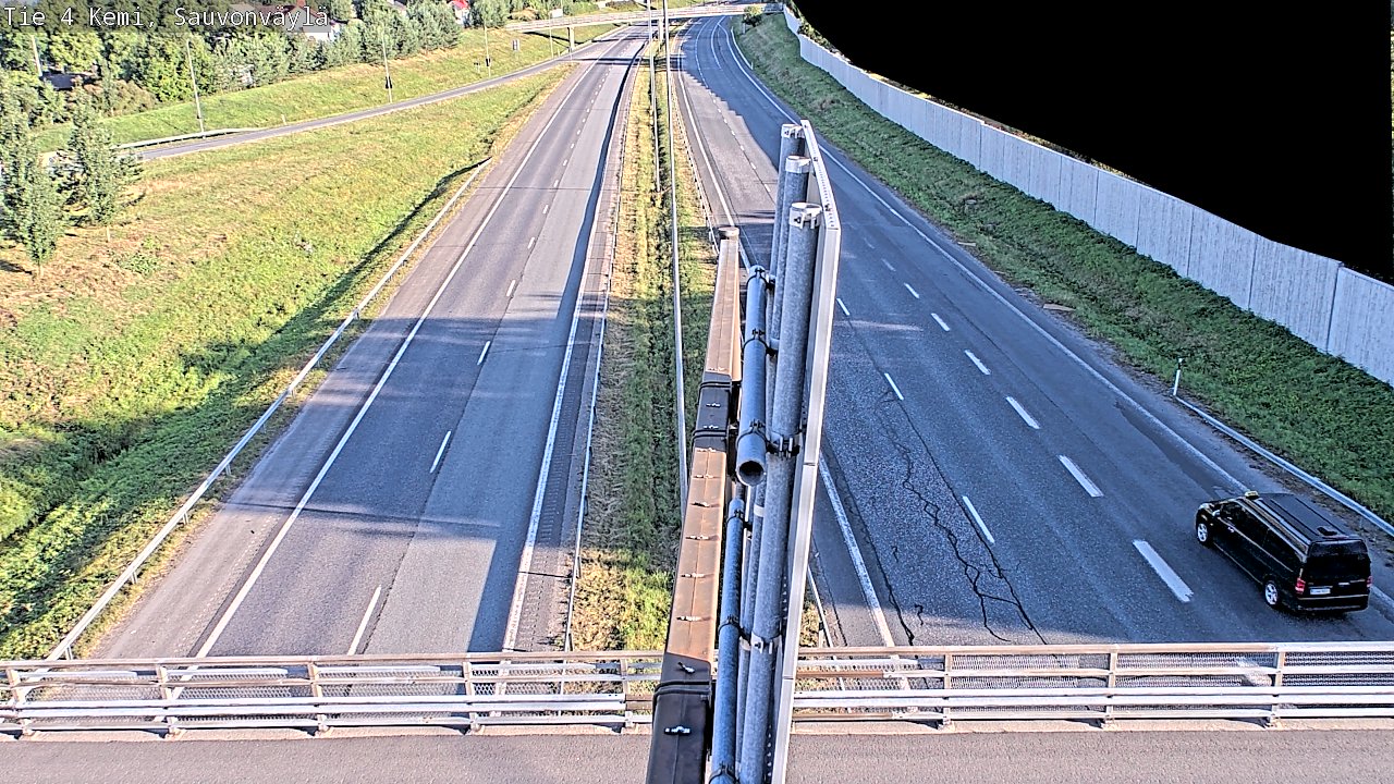 Weather Camera Image väg 4 Kemi, Sauvonväylä, Kemi, Lappi