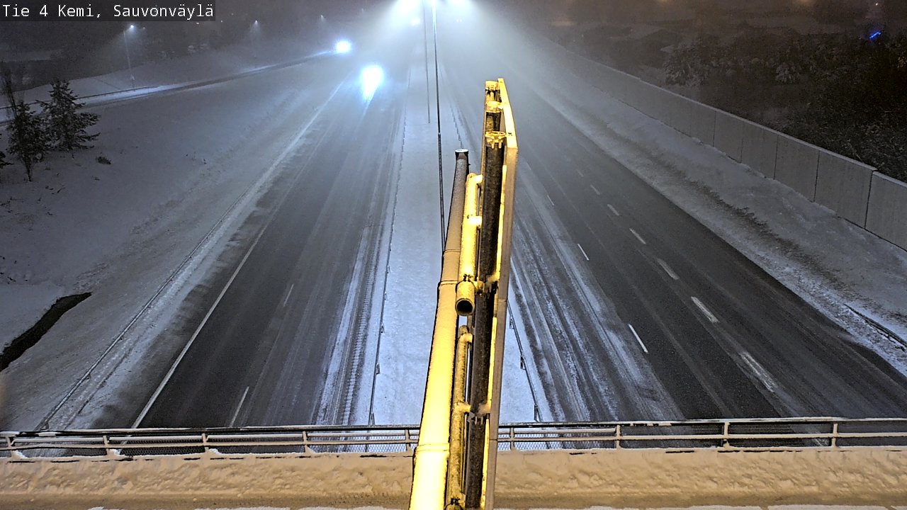 Weather Camera Image väg 4 Kemi, Sauvonväylä, Kemi, Lappi