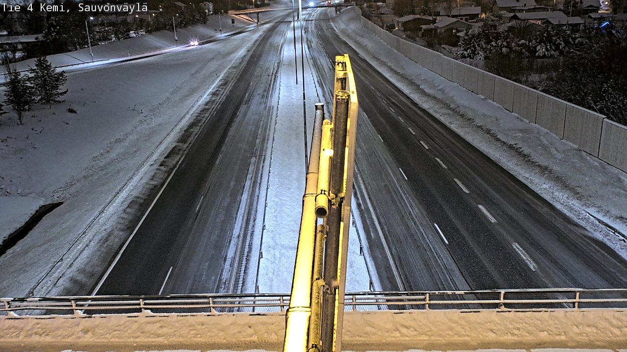 Weather Camera Image väg 4 Kemi, Sauvonväylä, Kemi, Lappi