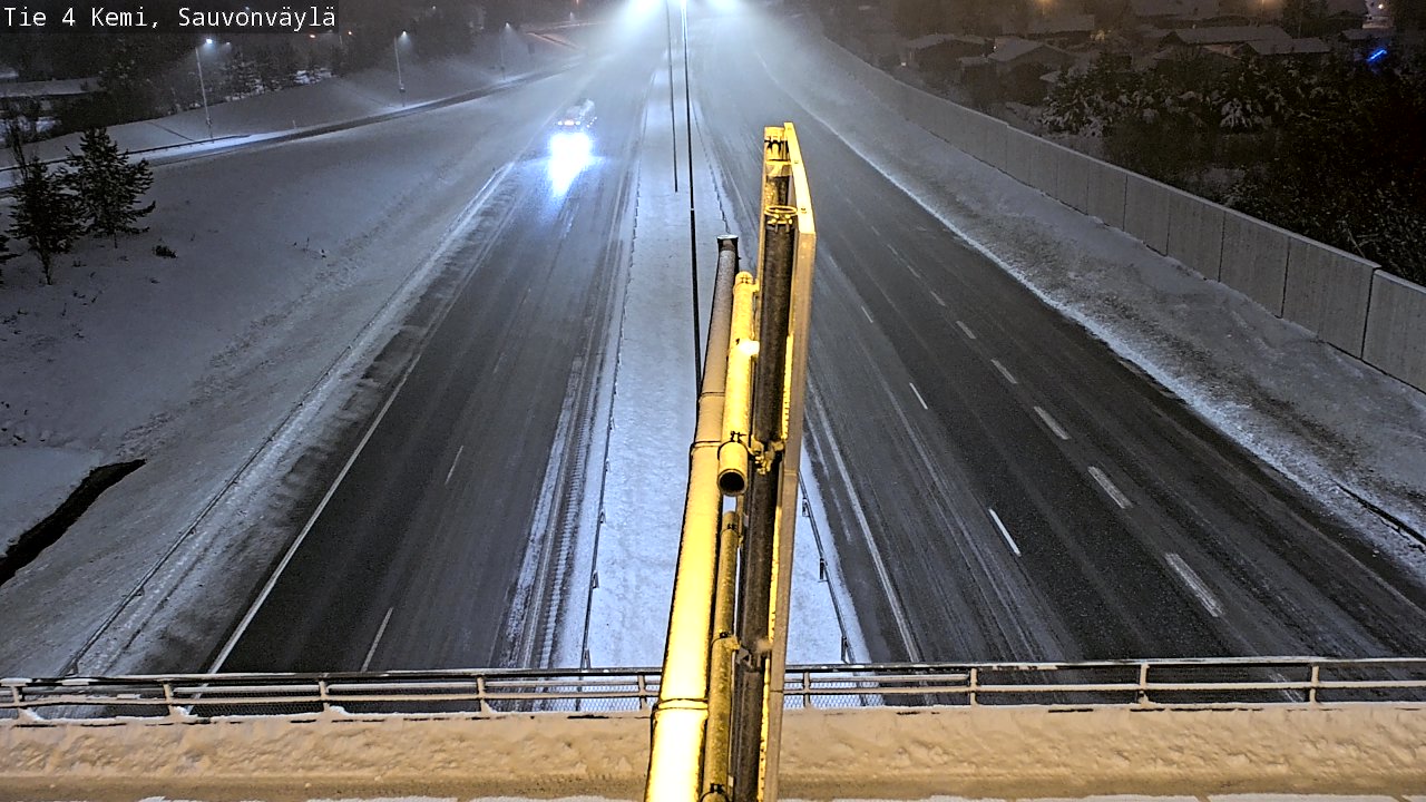 Weather Camera Image väg 4 Kemi, Sauvonväylä, Kemi, Lappi