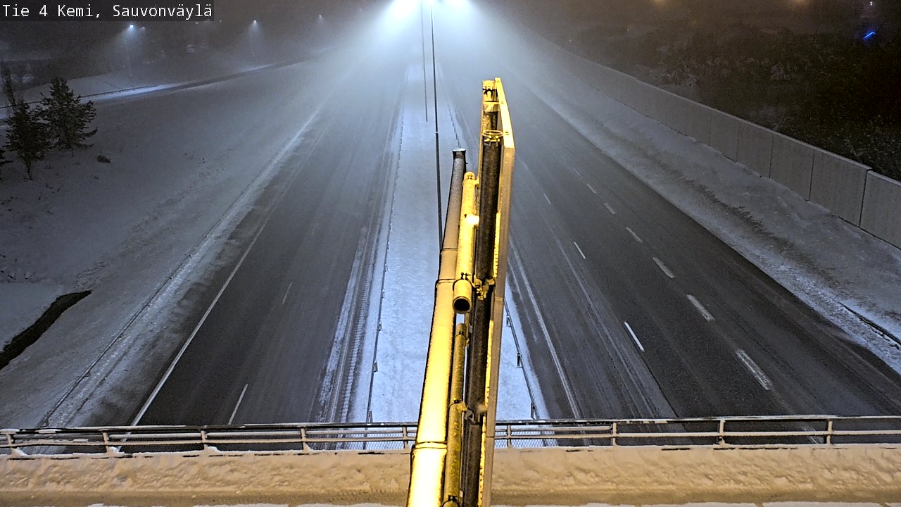 Weather Camera Image väg 4 Kemi, Sauvonväylä, Kemi, Lappi