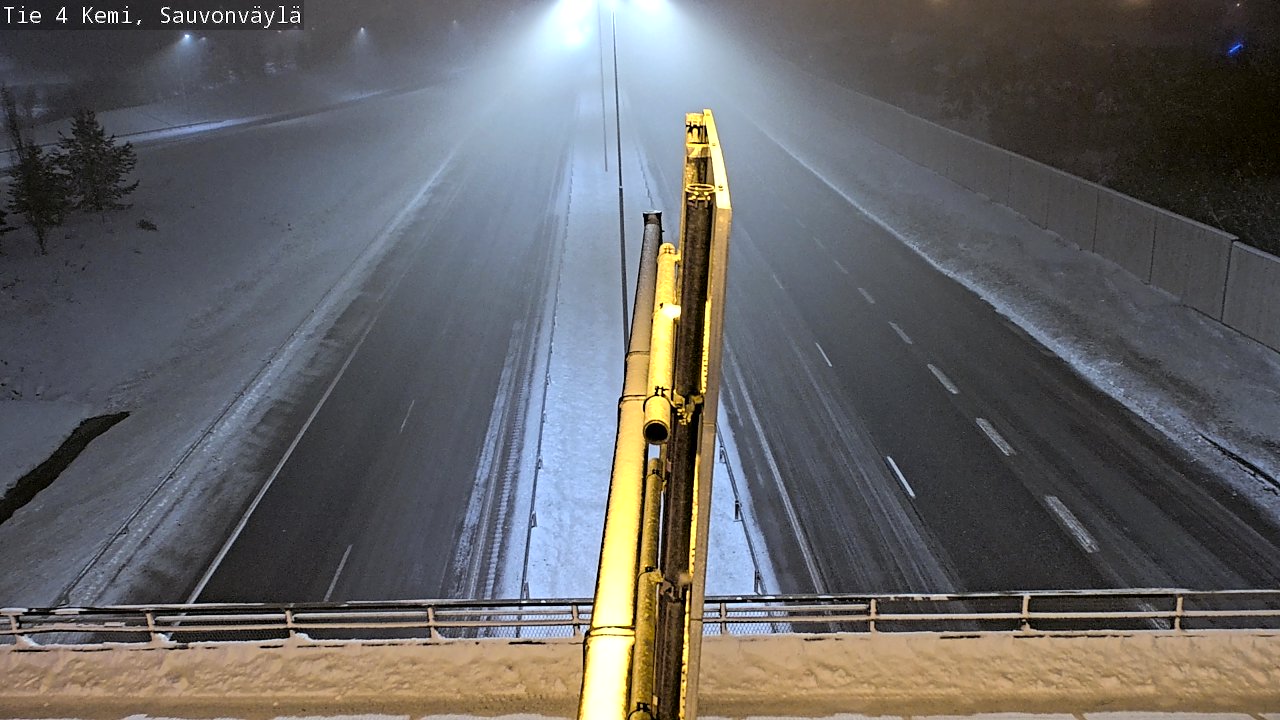 Weather Camera Image väg 4 Kemi, Sauvonväylä, Kemi, Lappi