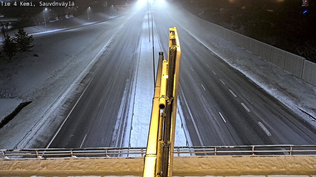 Weather Camera Image väg 4 Kemi, Sauvonväylä, Kemi, Lappi