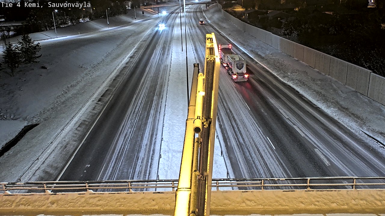 Weather Camera Image väg 4 Kemi, Sauvonväylä, Kemi, Lappi