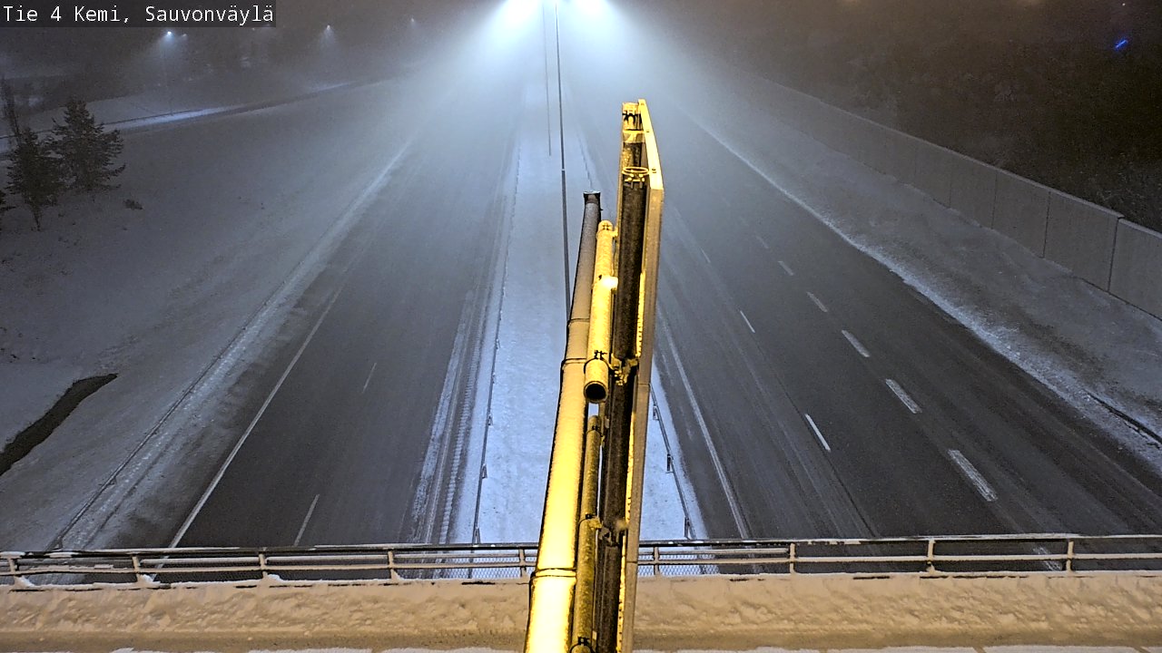 Weather Camera Image väg 4 Kemi, Sauvonväylä, Kemi, Lappi