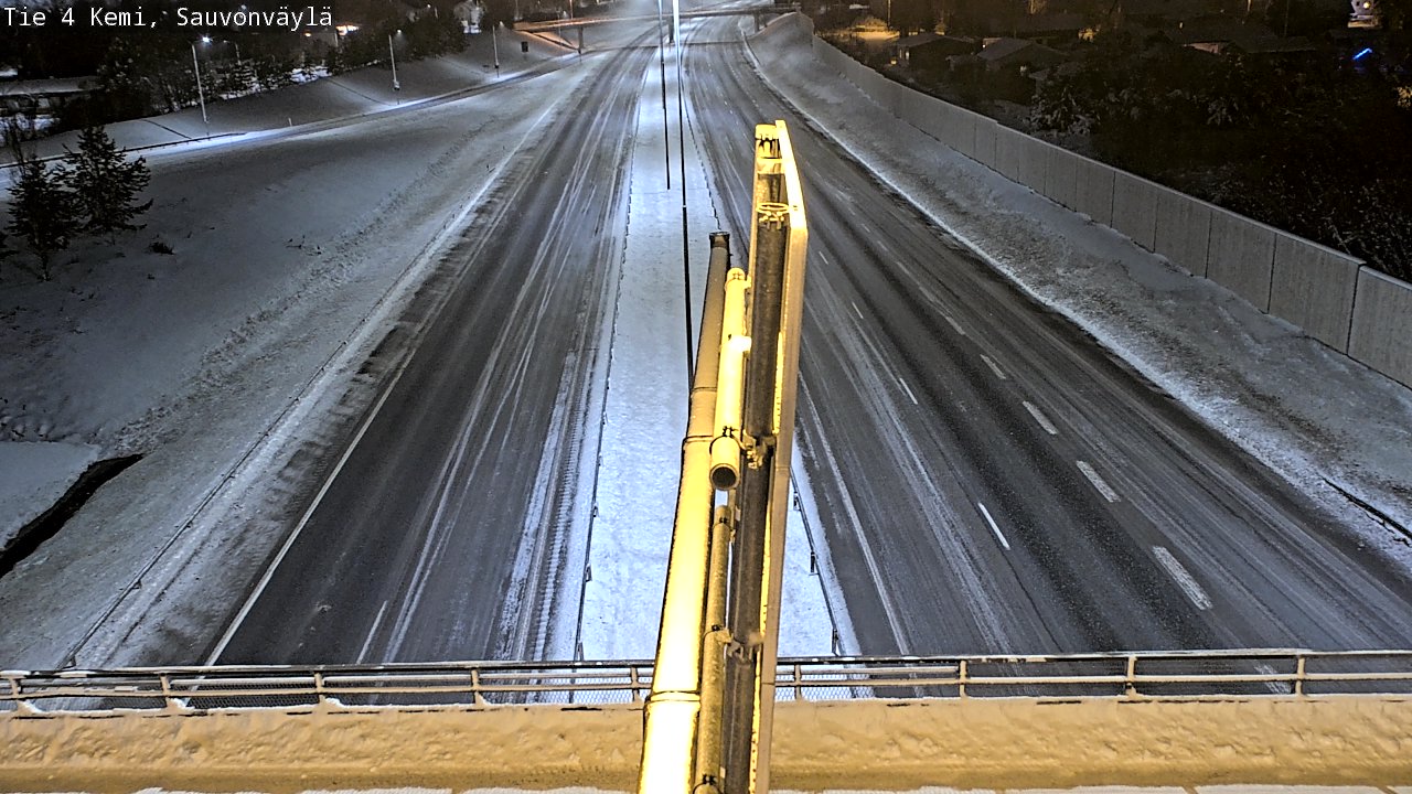 Weather Camera Image väg 4 Kemi, Sauvonväylä, Kemi, Lappi