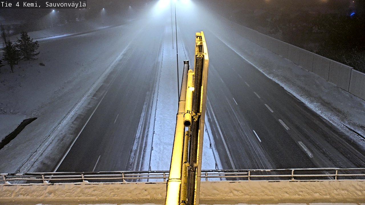 Weather Camera Image väg 4 Kemi, Sauvonväylä, Kemi, Lappi