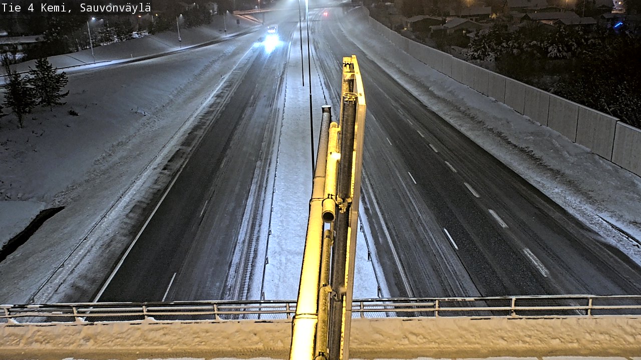 Weather Camera Image väg 4 Kemi, Sauvonväylä, Kemi, Lappi