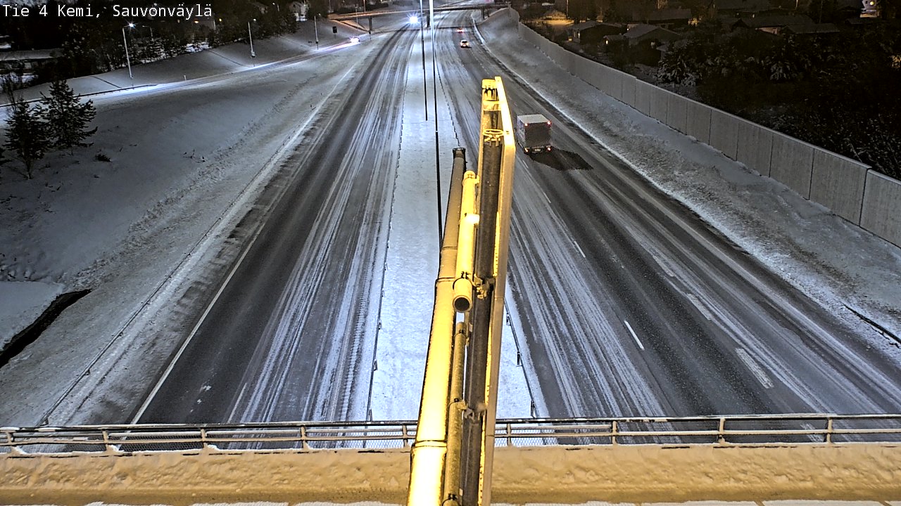 Weather Camera Image väg 4 Kemi, Sauvonväylä, Kemi, Lappi