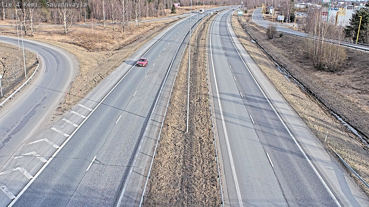Weather Camera Image väg 4 Kemi, Sauvonväylä, Kemi, Lappi