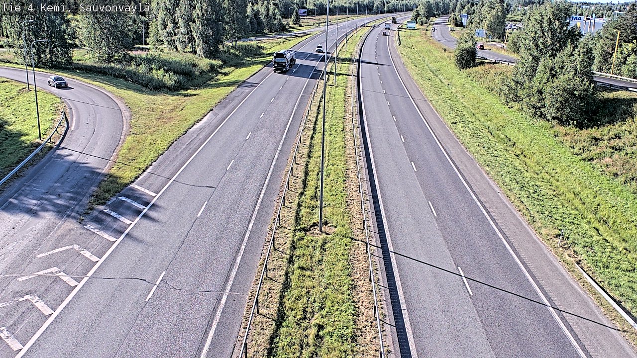 Weather Camera Image väg 4 Kemi, Sauvonväylä, Kemi, Lappi