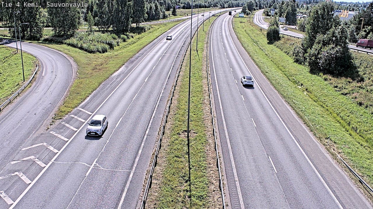 Weather Camera Image väg 4 Kemi, Sauvonväylä, Kemi, Lappi