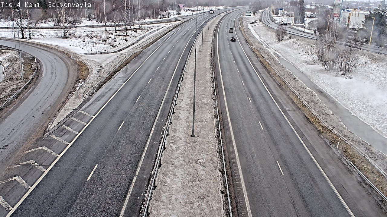 Weather Camera Image väg 4 Kemi, Sauvonväylä, Kemi, Lappi