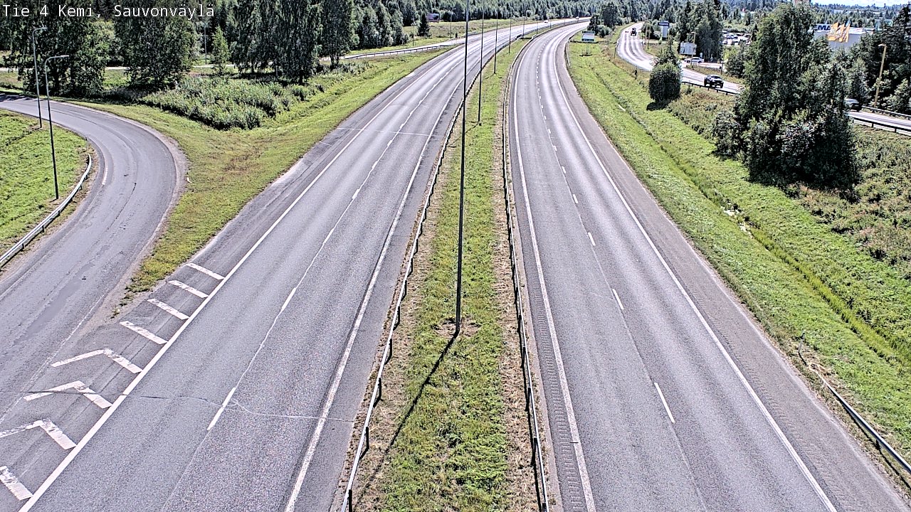 Weather Camera Image väg 4 Kemi, Sauvonväylä, Kemi, Lappi