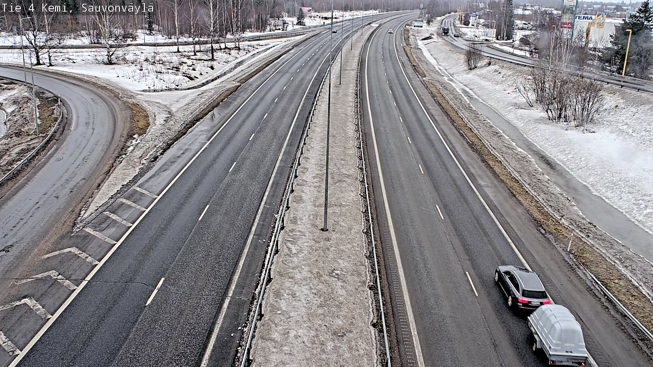 Weather Camera Image väg 4 Kemi, Sauvonväylä, Kemi, Lappi