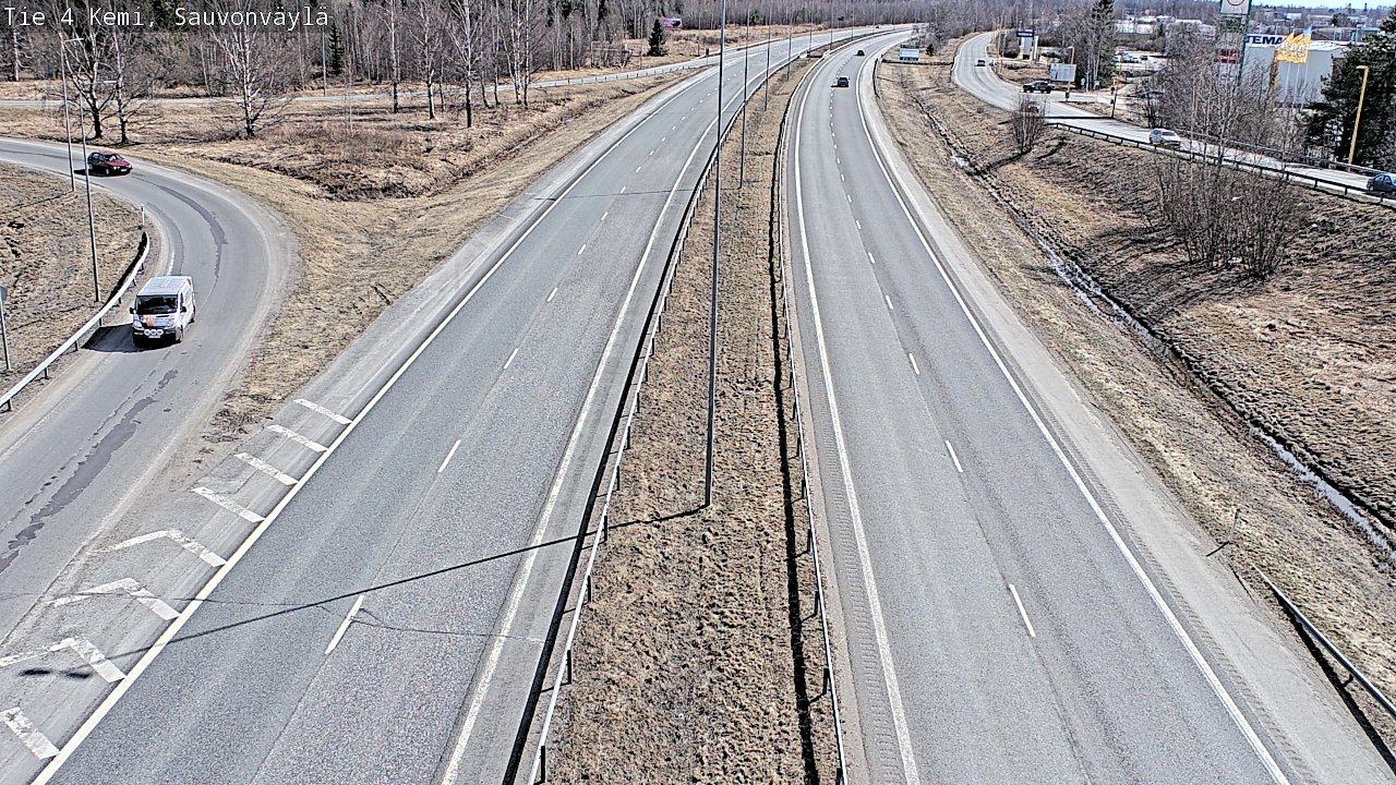 Weather Camera Image väg 4 Kemi, Sauvonväylä, Kemi, Lappi