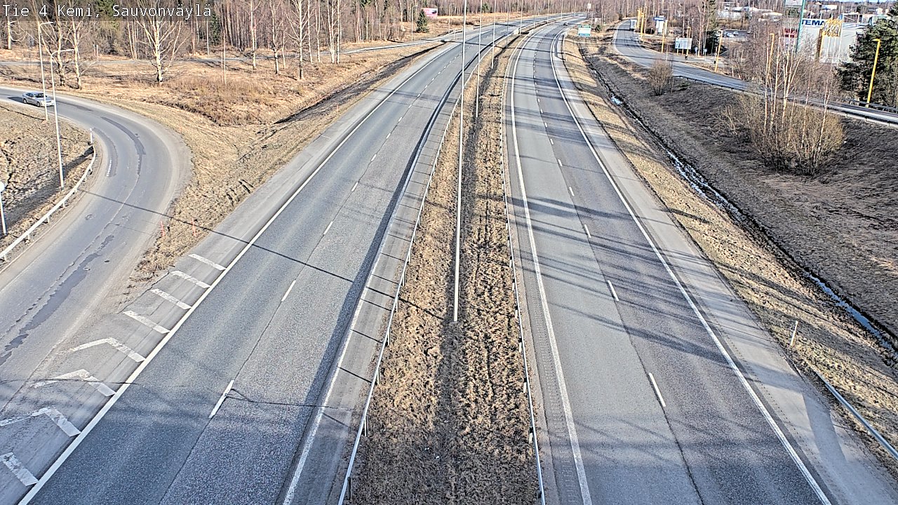Weather Camera Image väg 4 Kemi, Sauvonväylä, Kemi, Lappi