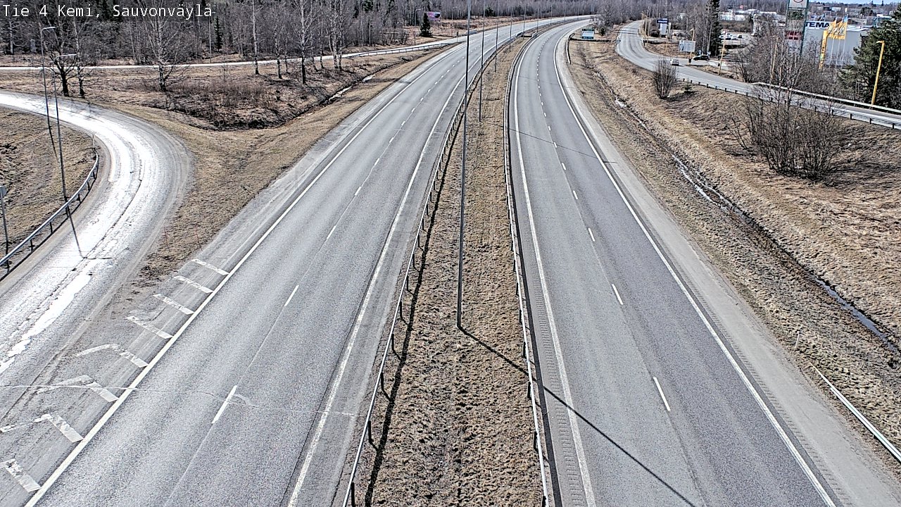 Weather Camera Image väg 4 Kemi, Sauvonväylä, Kemi, Lappi