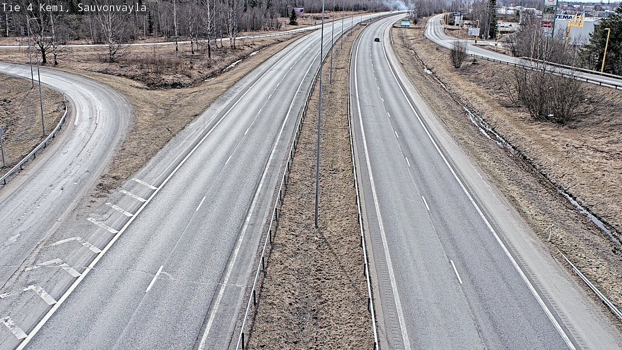 Weather Camera Image väg 4 Kemi, Sauvonväylä, Kemi, Lappi