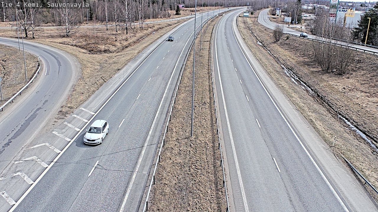 Weather Camera Image väg 4 Kemi, Sauvonväylä, Kemi, Lappi