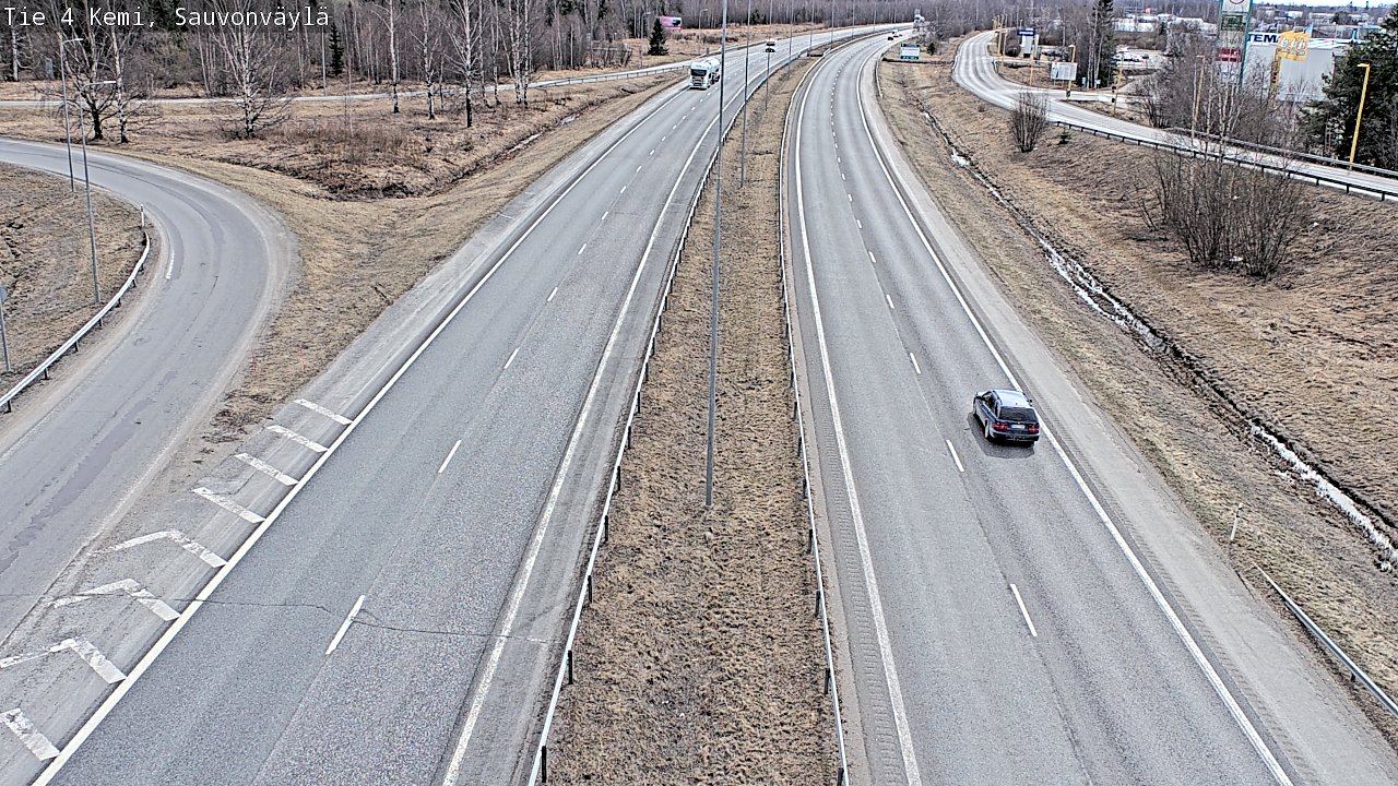 Weather Camera Image väg 4 Kemi, Sauvonväylä, Kemi, Lappi
