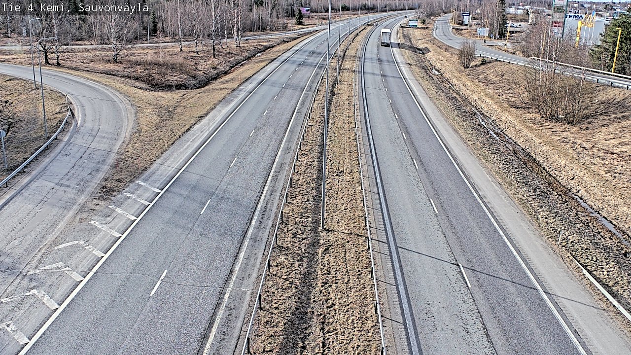 Weather Camera Image väg 4 Kemi, Sauvonväylä, Kemi, Lappi