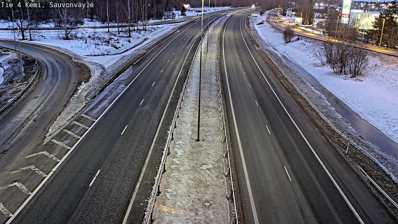 Kelikamerat Kuva Tie 4 Kemi, Sauvonväylä, Kemi, Lappi