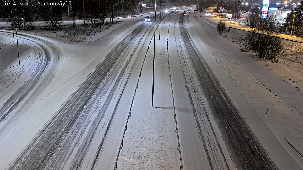 Kelikamerat Kuva Tie 4 Kemi, Sauvonväylä, Kemi, Lappi
