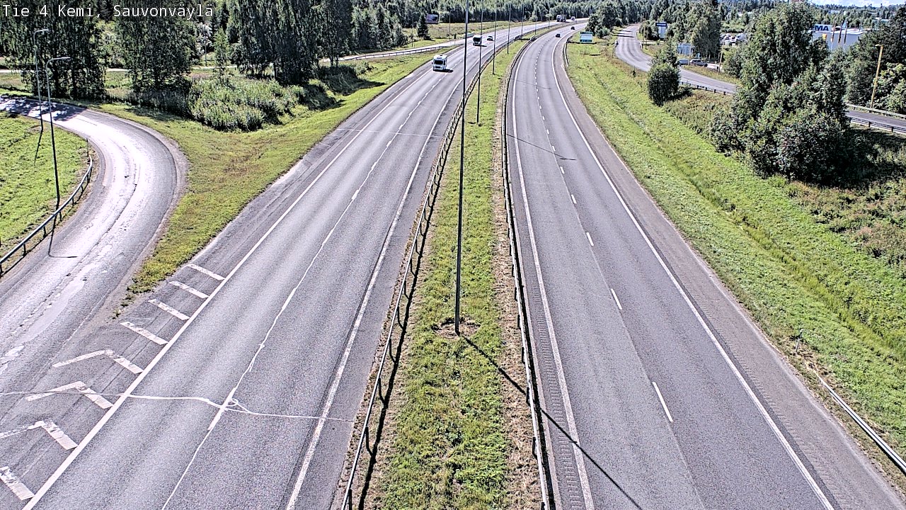 Weather Camera Image väg 4 Kemi, Sauvonväylä, Kemi, Lappi