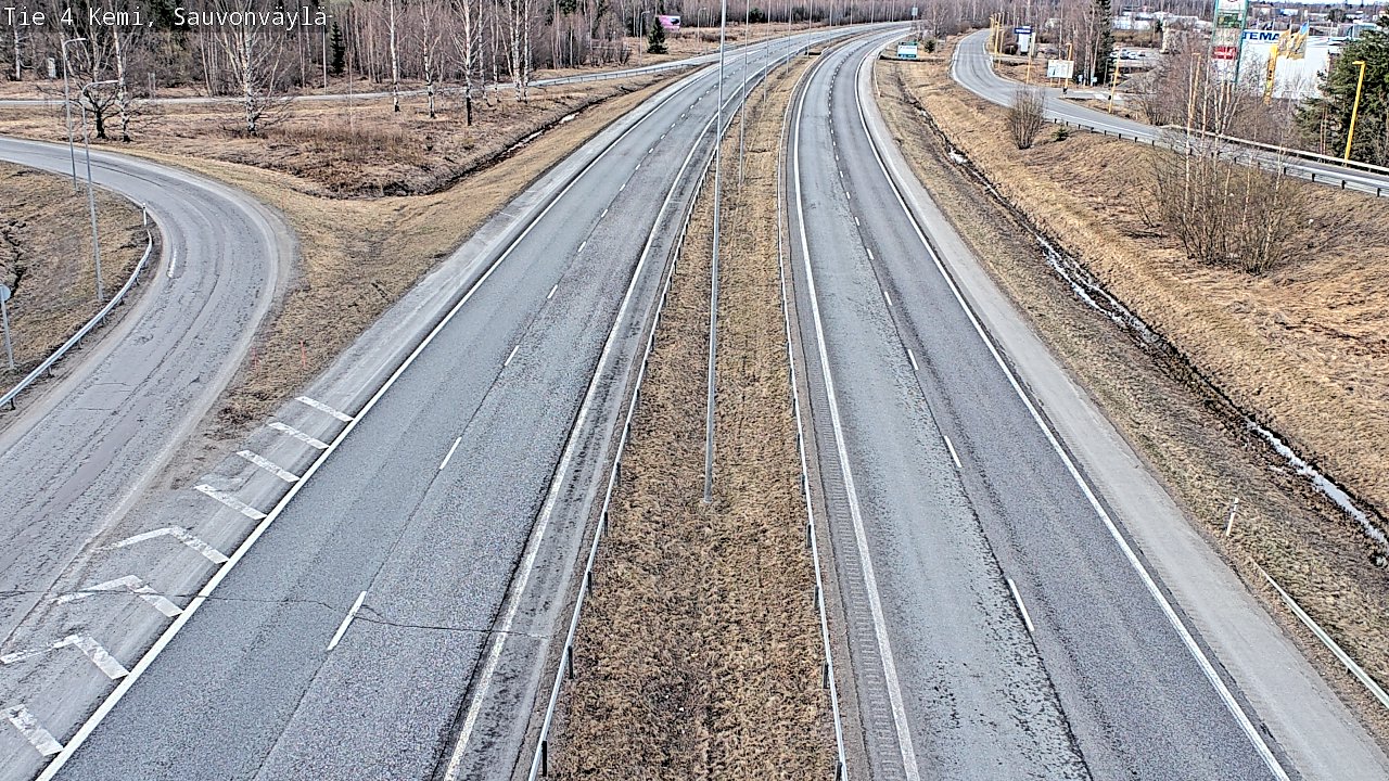 Weather Camera Image väg 4 Kemi, Sauvonväylä, Kemi, Lappi