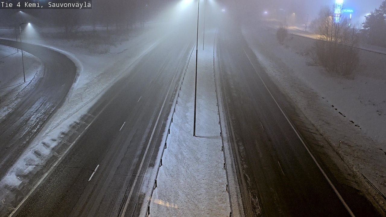 Weather Camera Image Road 4 Kemi, Sauvonväylä, Kemi, Lappi