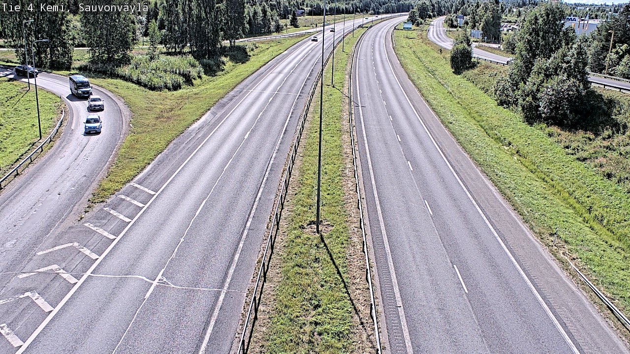 Weather Camera Image väg 4 Kemi, Sauvonväylä, Kemi, Lappi