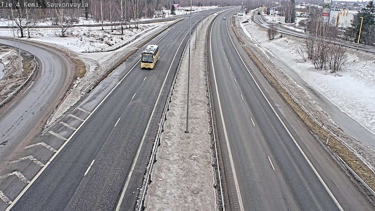 Weather Camera Image väg 4 Kemi, Sauvonväylä, Kemi, Lappi