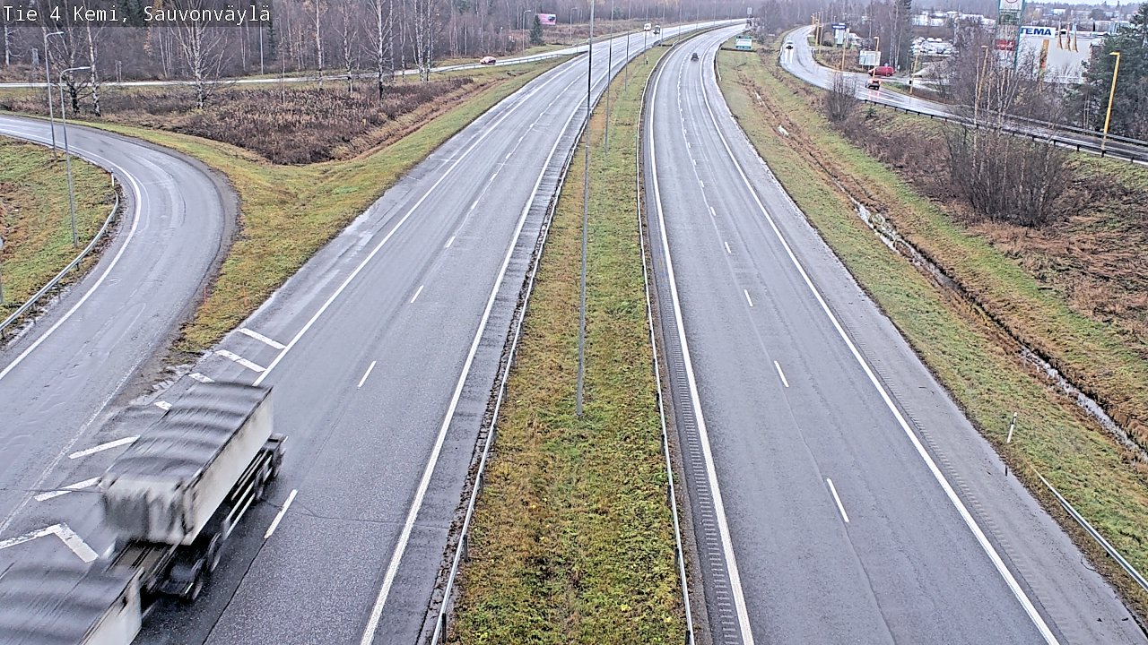 Weather Camera Image väg 4 Kemi, Sauvonväylä, Kemi, Lappi