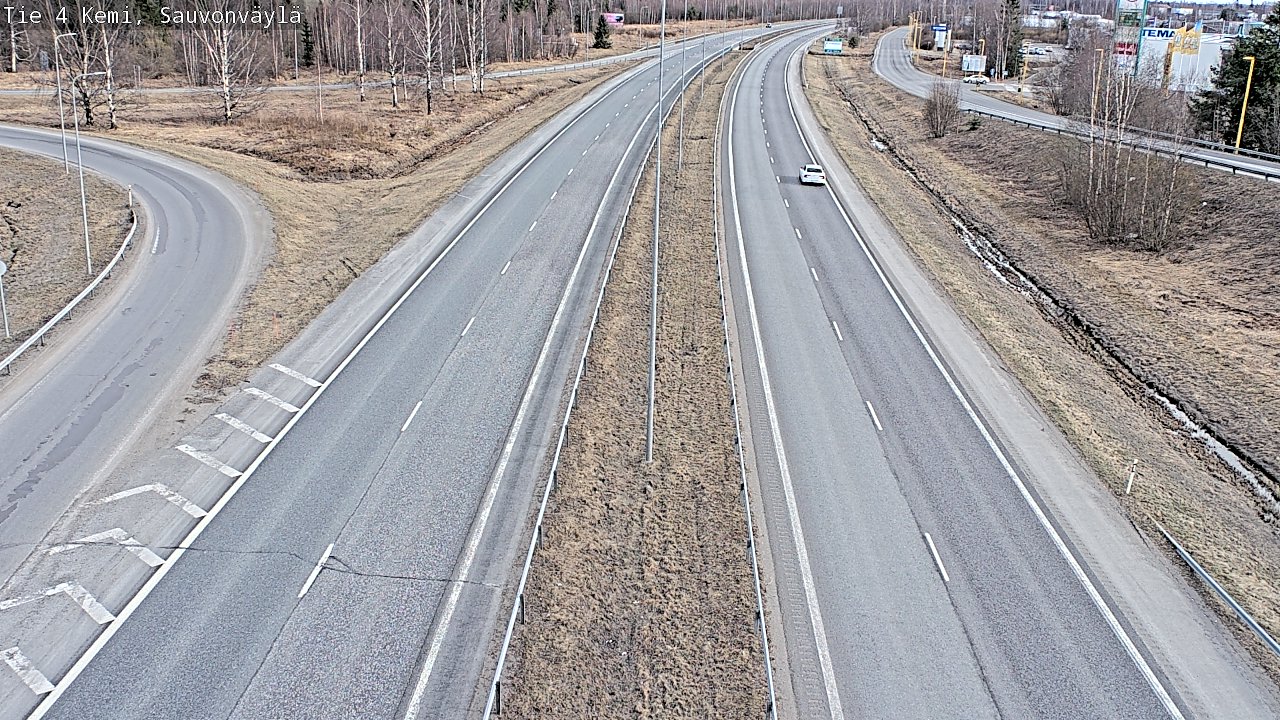 Weather Camera Image väg 4 Kemi, Sauvonväylä, Kemi, Lappi