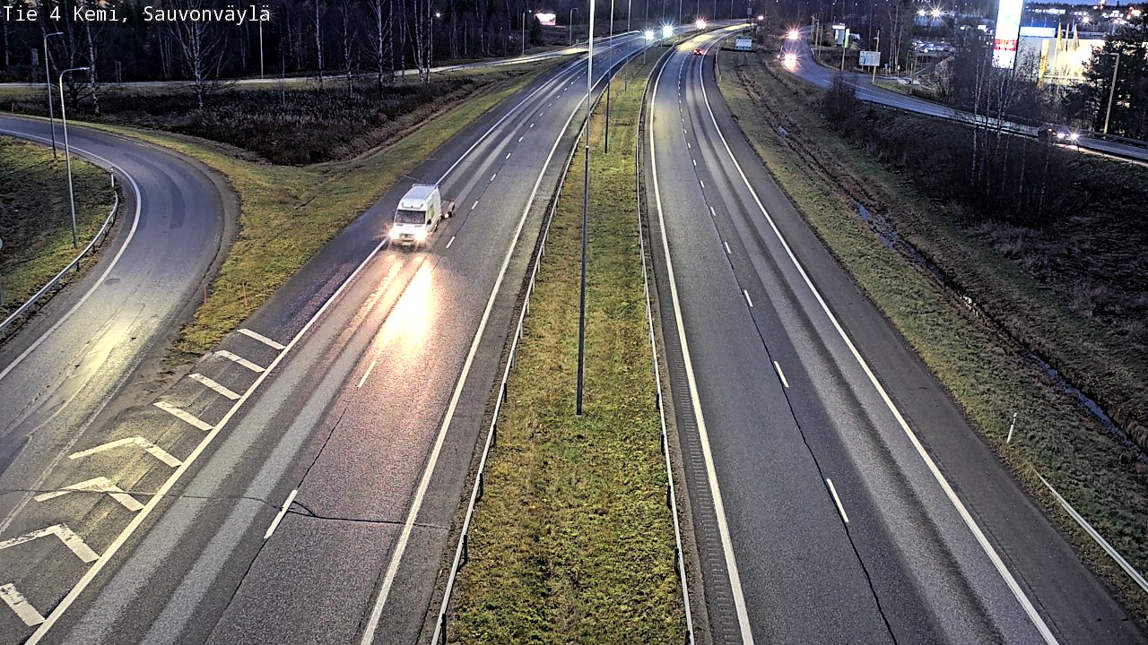 Kelikamerat Kuva Tie 4 Kemi, Sauvonväylä, Kemi, Lappi