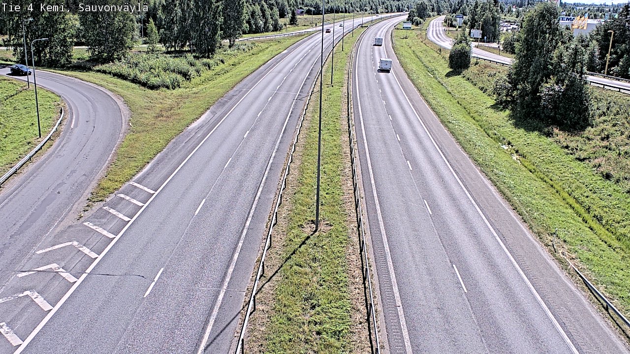 Weather Camera Image väg 4 Kemi, Sauvonväylä, Kemi, Lappi