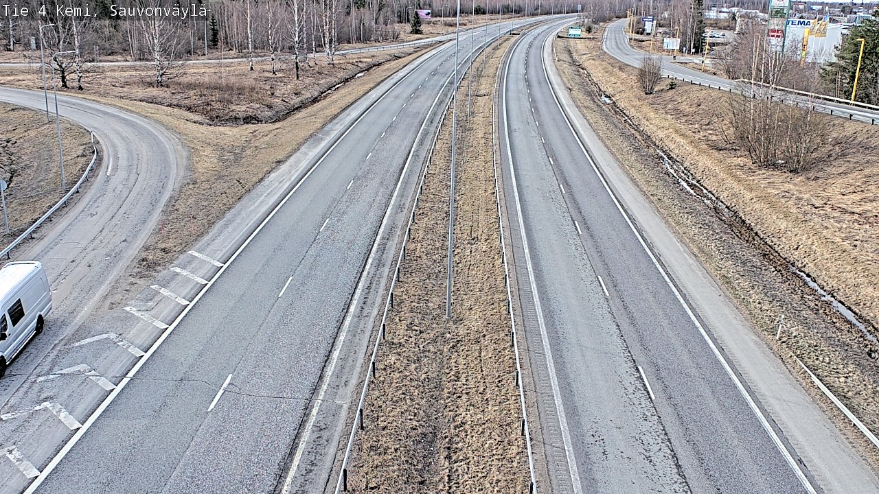 Weather Camera Image väg 4 Kemi, Sauvonväylä, Kemi, Lappi
