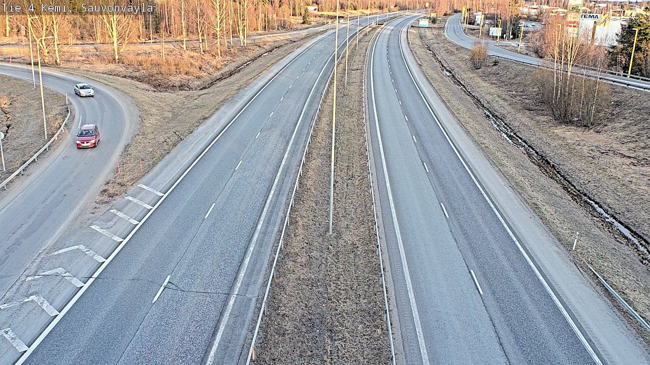Weather Camera Image väg 4 Kemi, Sauvonväylä, Kemi, Lappi