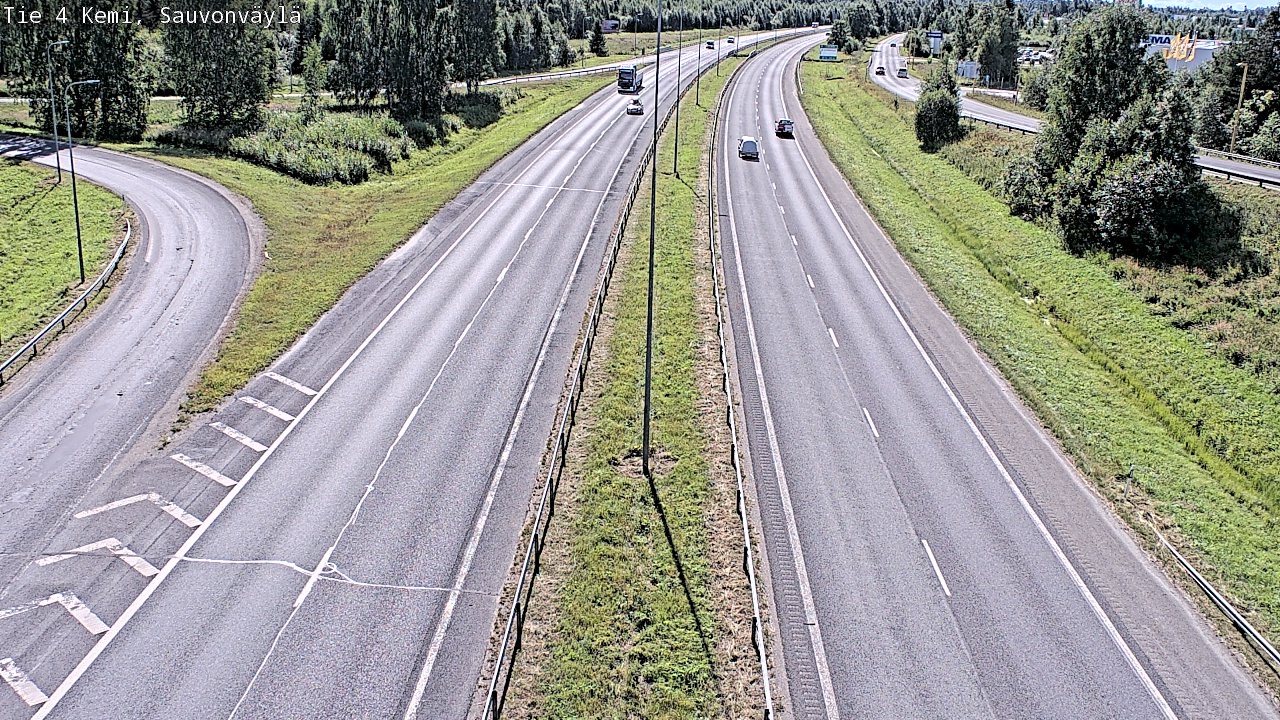 Weather Camera Image väg 4 Kemi, Sauvonväylä, Kemi, Lappi