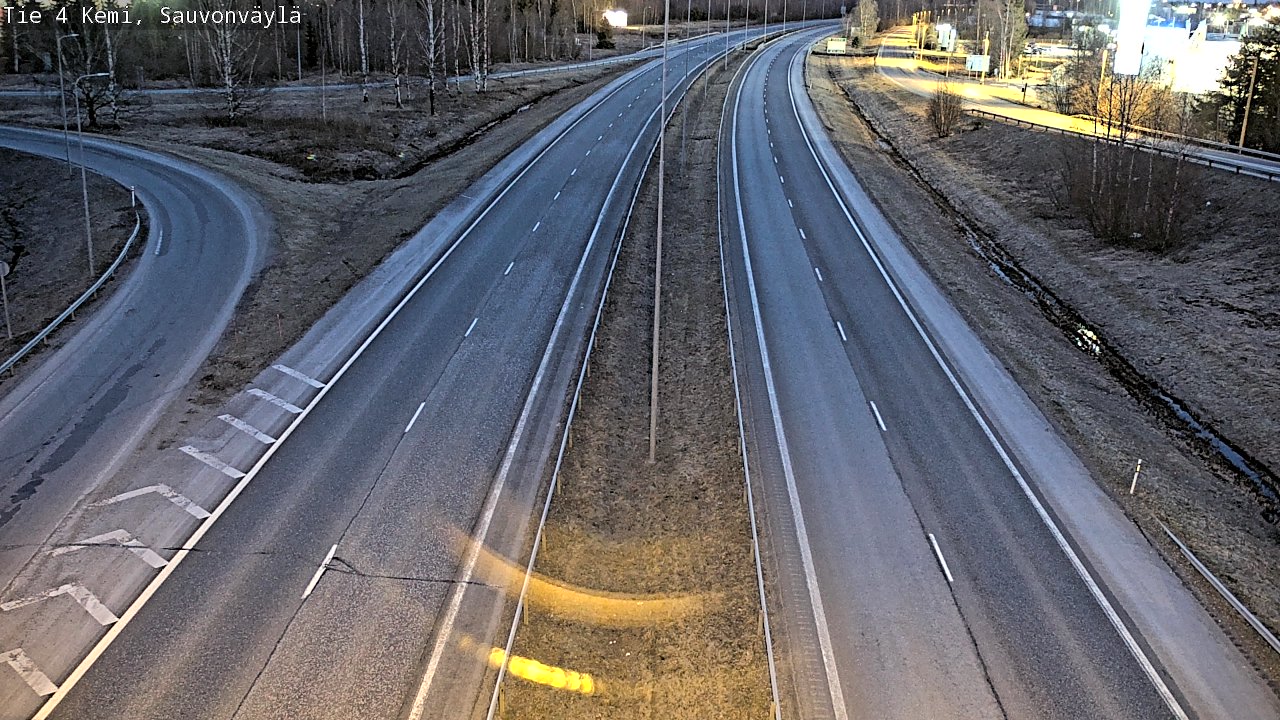 Weather Camera Image Road 4 Kemi, Sauvonväylä, Kemi, Lappi