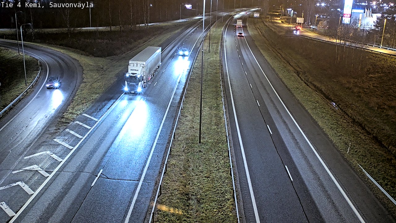 Kelikamerat Kuva Tie 4 Kemi, Sauvonväylä, Kemi, Lappi