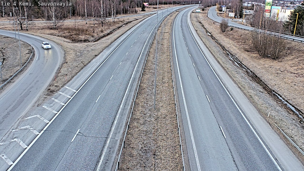 Weather Camera Image väg 4 Kemi, Sauvonväylä, Kemi, Lappi