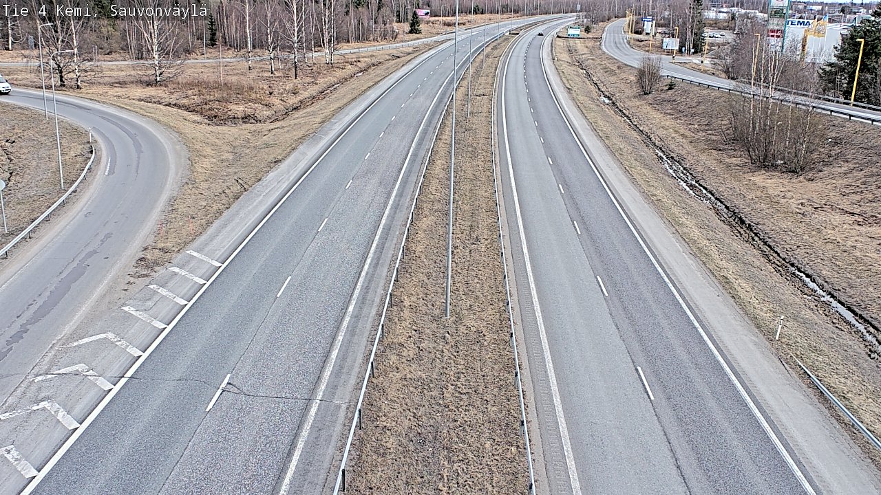 Weather Camera Image väg 4 Kemi, Sauvonväylä, Kemi, Lappi