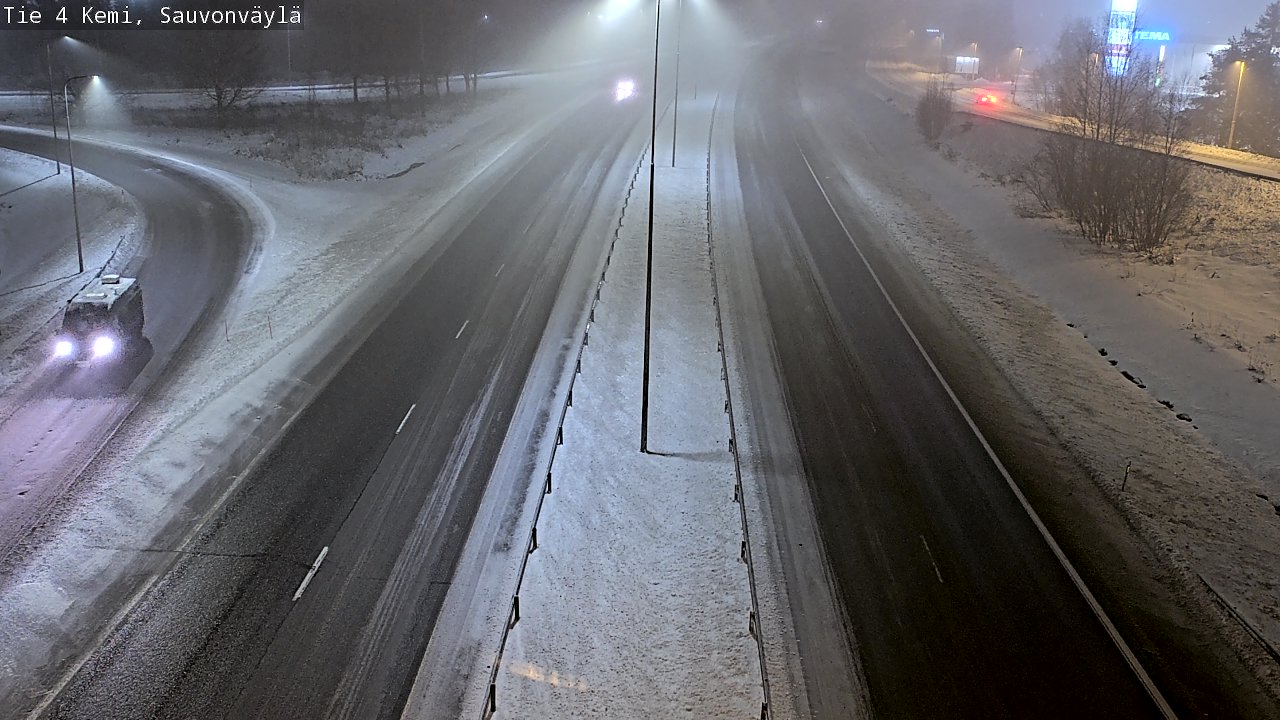 Weather Camera Image väg 4 Kemi, Sauvonväylä, Kemi, Lappi