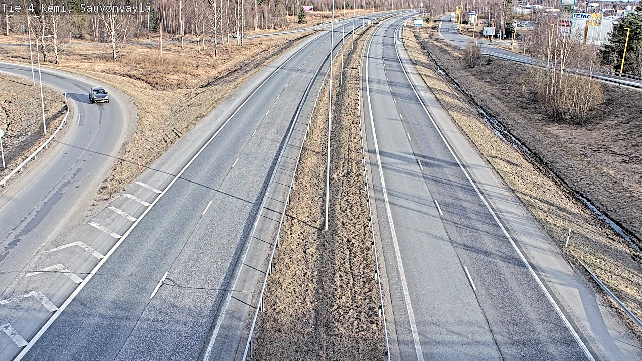 Weather Camera Image väg 4 Kemi, Sauvonväylä, Kemi, Lappi
