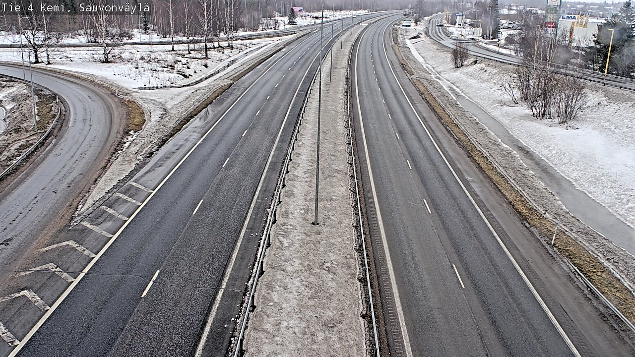 Weather Camera Image väg 4 Kemi, Sauvonväylä, Kemi, Lappi