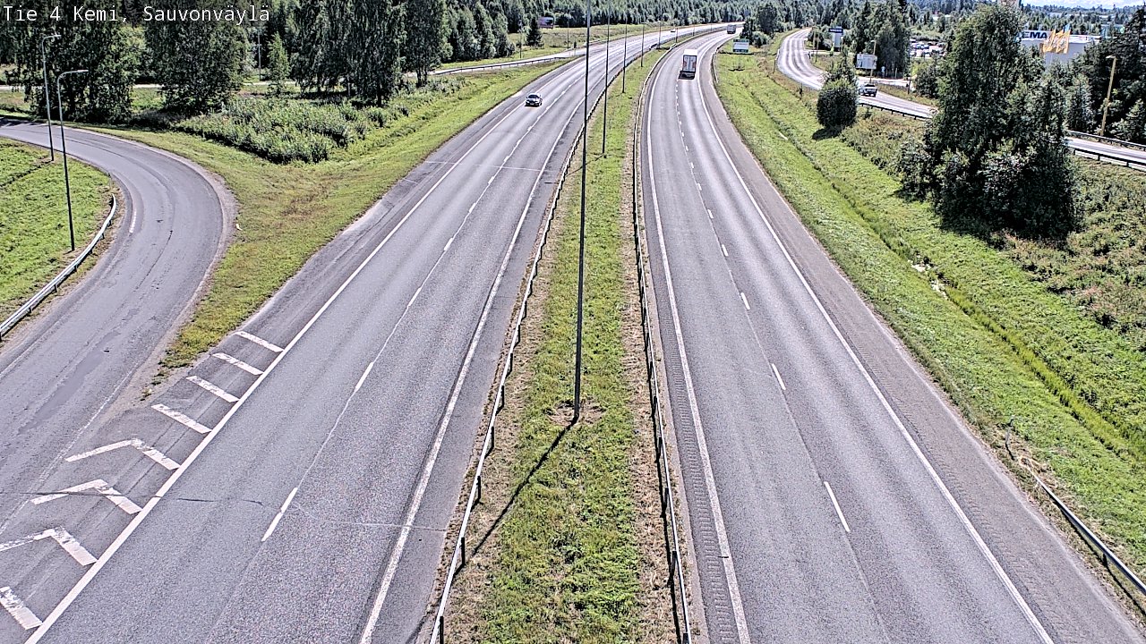 Weather Camera Image väg 4 Kemi, Sauvonväylä, Kemi, Lappi