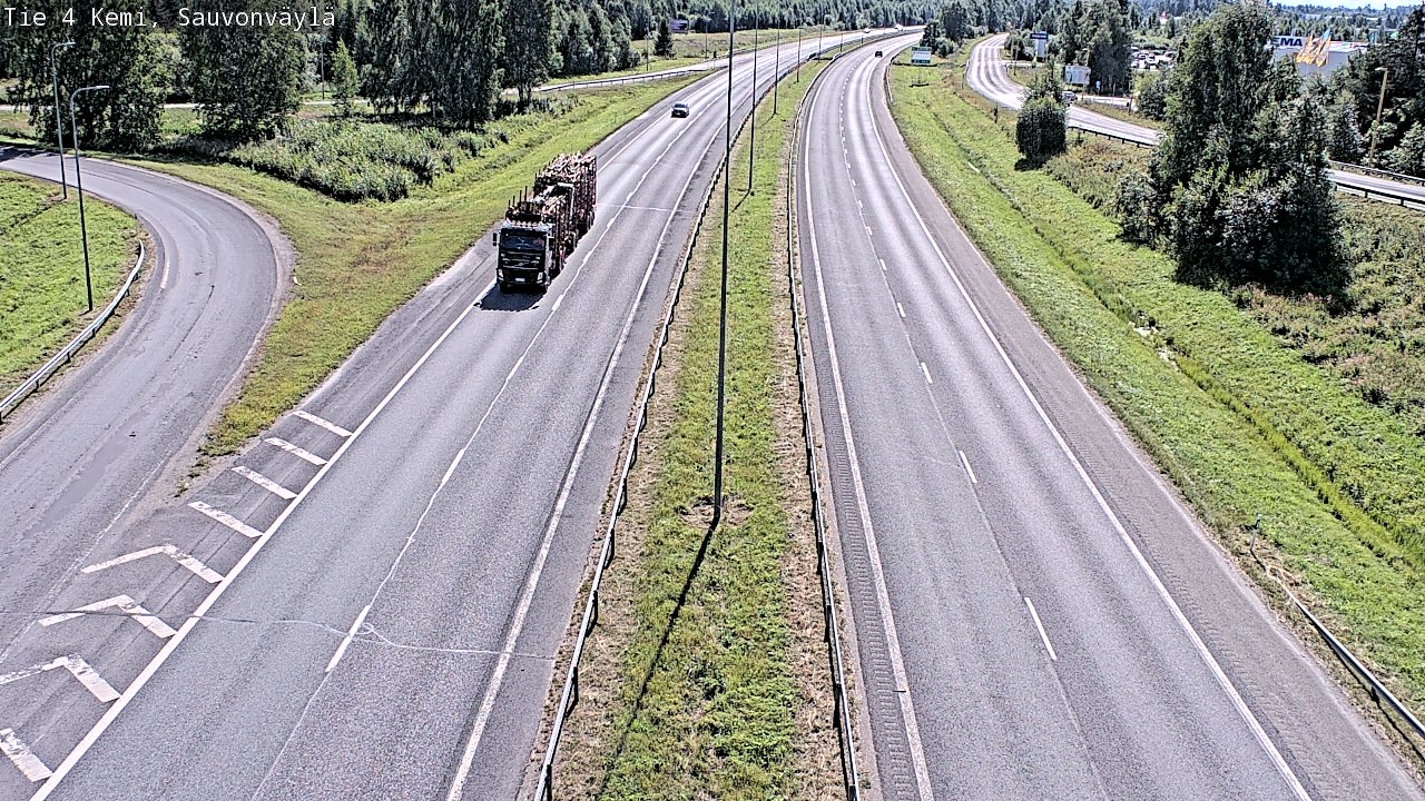 Weather Camera Image väg 4 Kemi, Sauvonväylä, Kemi, Lappi