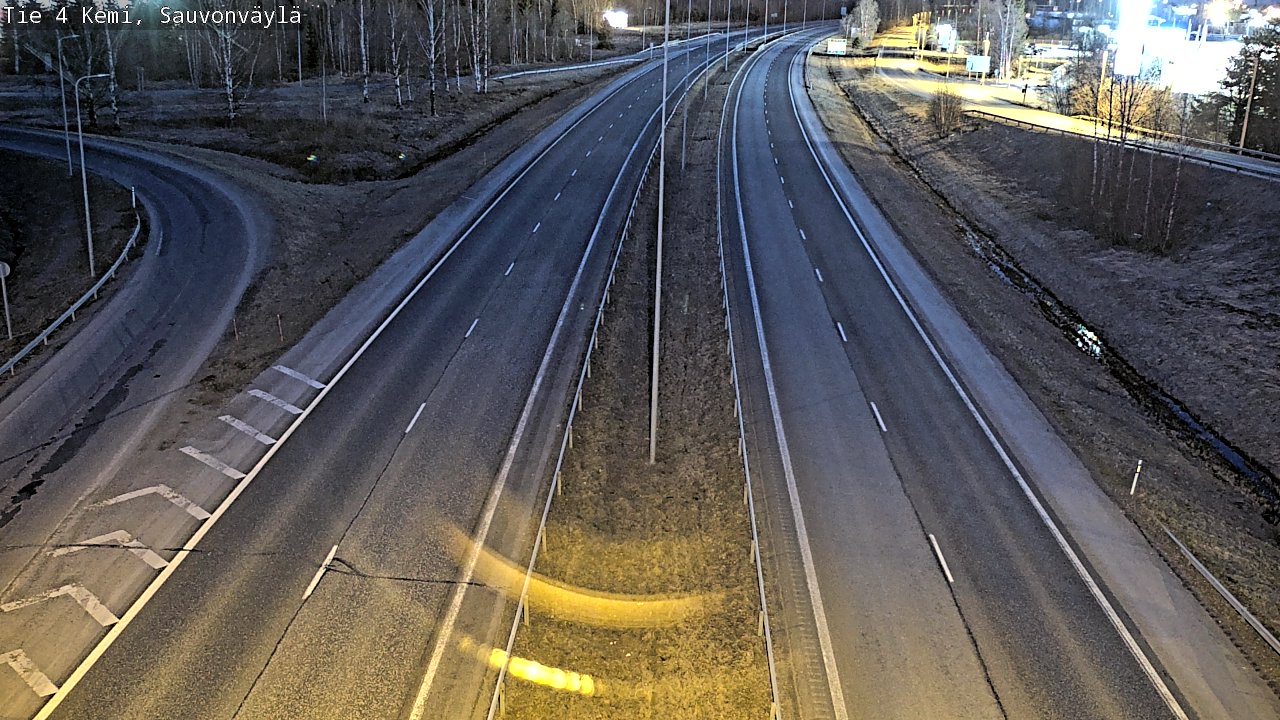 Weather Camera Image Road 4 Kemi, Sauvonväylä, Kemi, Lappi